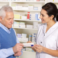 Prescribing medicine at a pharmacy