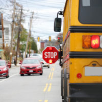 Hit-and-run with school bus in New York